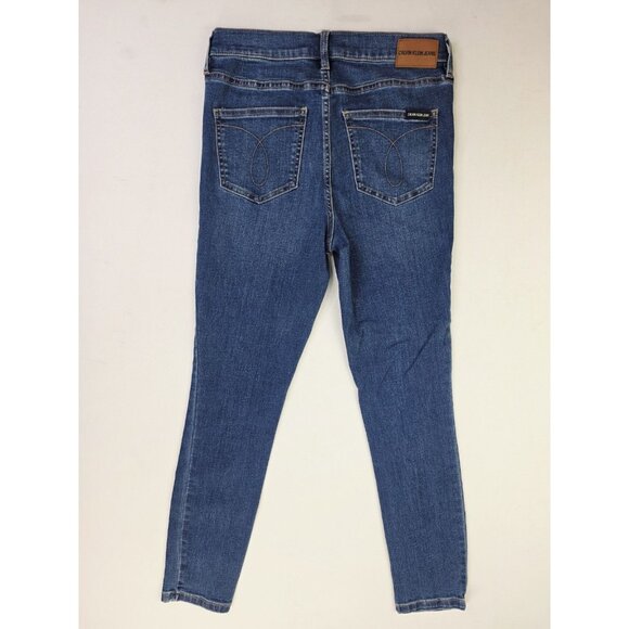 Calvin Klein Denim - Calvin Klein Size 27X27 Womens Mid Rise Skinny Blue Denim Repreve 5 Pocket Jeans